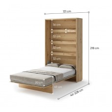 Sienas gulta 120 BED CONCEPT BC-02, ozols artisan